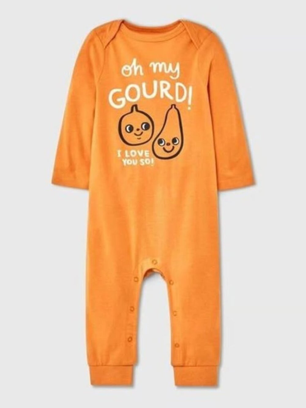 Brand New Cat & Jack Baby Snap Front Graphic Romper, Yellow, Size 12 Month.